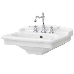 КЕРАМИЧЕСКАЯ РАКОВИНА 68 СМ ARTCERAM HERMITAGE, WHITE GLOSSY (HEL002 01; 00)