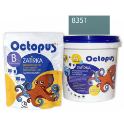 ЭПОКСИДНАЯ ЗАТИРКА OCTOPUS ZATIRKA 2-КОМП. ЦВЕТ 8351 СЕРО-ЗЕЛЕННЫЙ 1,25 КГ (8351-1)