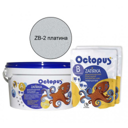 ЭПОКСИДНАЯ ЗАТИРКА OCTOPUS ZATIRKA 2-КОМП. ЦВЕТ ПЛАТИНА 2,5 КГ (8361-2)