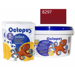 ЭПОКСИДНАЯ ЗАТИРКА OCTOPUS ZATIRKA 2-КОМП. ЦВЕТ РОЗОВО МАЛИНОВЫЙ 8297 2,5 КГ (8297-2)