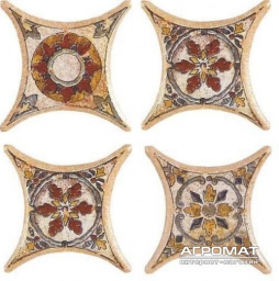 Фото плитки AZULEV OCTOGONAL ESTRELLA TARANCON BEIGE ДЕКОР4 6.7X6.7 из коллекции AZULEV OCTOGONAL 