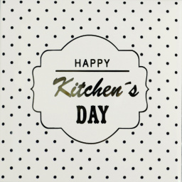 Фото плитки MONOPOLE LOVE COOK HAPPY 15x15 из коллекции MONOPOLE LOVE COOK 