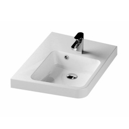 МРАМОРНАЯ ПОДВЕСНАЯ УГЛОВАЯ РАКОВИНА 50Х66 СМ RAVAK BEHAPPY II L, БЕЛЫЙ (XJAL1100001)