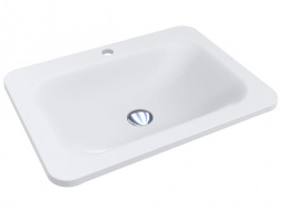 КЕРАМИЧЕСКАЯ ВСТРАИВАЕМАЯ РАКОВИНА 61 СМ MIRAGGIO CALIFORNIA MIRASOFT, БЕЛЫЙ МАТОВЫЙ (0001064)