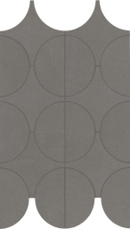 Фото плитки MARAZZI CEMENTUM LEAD MOSAICO CERCHI 23,8X41,4 из коллекции MARAZZI CEMENTUM 