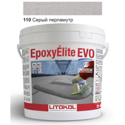 ЭПОКСИДНАЯ ЗАТИРКА LITOKOL EPOXYELITE EVO C.110 2 КОМП. СЕРЫЙ ПЕРЛАМУТР 5 КГ (EEEVOGPR0005)