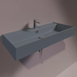 КЕРАМИЧЕСКАЯ РАКОВИНА 101 CМ SIMAS AGILE, MATTE CEMENTO (AG 101)