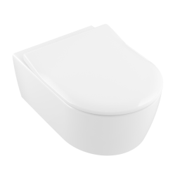 ПОДВЕСНОЙ БЕЗОБОДКОВЫЙ УНИТАЗ VILLEROY&BOCH AVENTO, WHITE ALPIN CERAMICPLUS (5656RSR1)