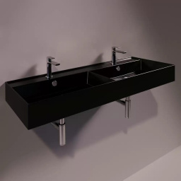 КЕРАМИЧЕСКАЯ РАКОВИНА 121 CМ SIMAS AGILE, GLOSSY BLACK (AG 121D)