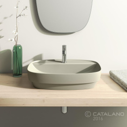 КЕРАМИЧЕСКАЯ РАКОВИНА 60 СМ CATALANO GREEN LUX, СЕРАЯ (160GRLXGS)