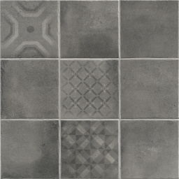 Фото плитки LA FENICE FATTOAMANO MAIOLICA NERO 61.5x61.5 из коллекции LA FENICE FATTOAMANO 