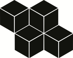 Фото плитки PARADYZ MOONLIGHT NERO ROMB HEXAGON 20,4X23,8X0,6 из коллекции PARADYZ MOONLIGHT 