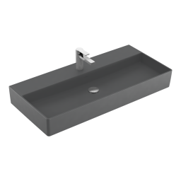 РАКОВИНА ПОДВЕСНАЯ 100Х47 VILLEROY&BOCH MEMENTO 2.0, GRAPHITE (4A221HI4)