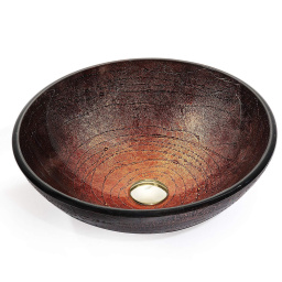 СТЕКЛЯННАЯ РАКОВИНА KRAUS COPPER ILLUSION (GV-580-12MM)
