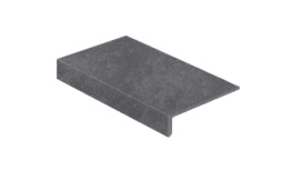 Фото плитки STROEHER ROCCIA NERO 4817.845 СТУПЕНЬ 17.5X29.4 из коллекции STROEHER ROCCIA 