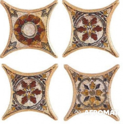 Фото плитки AZULEV OCTOGONAL ESTRELLA TARANCON TERRA ДЕКОР4 6.7X6.7 из коллекции AZULEV OCTOGONAL 