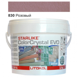 ЭПОКСИДНАЯ ЗАТИРКА LITOKOL STARLIKE EVO COLORCRYSTAL 830 РОЗОВЫЙ ХАМЕЛЕОН 2,5 КГ (CCEVORKY02.5)