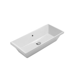 КЕРАМИЧЕСКАЯ ВСТРАИВАЕМАЯ РАКОВИНА 75*34 СМ GLOBO STOCKHOLM, БЕЛЫЙ (FO075BI)