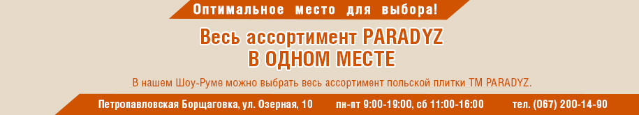 Баннер Бренд Paradyz