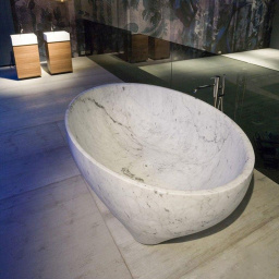 ВАННА ОТДЕЛЬНОСТОЯЩАЯ ANTONIO LUPI SOLIDEA 190X130 СМ, БЕЛАЯ (SOLIDEA190 MARMO CARRARA)