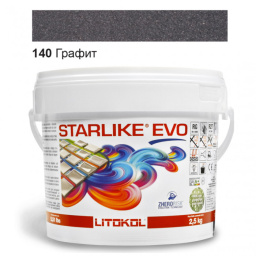 ЭПОКСИДНАЯ ЗАТИРКА LITOKOL STARLIKE EVO 140 ГРАФИТ 2,5 КГ (STEVONGR02.5)