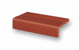 Фото плитки STROEHER TERRA PATRIZIERROT 4824.215 СТУПЕНЬ 11.5X24 из коллекции STROEHER TERRA 