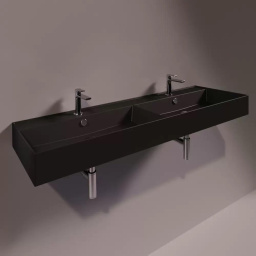 КЕРАМИЧЕСКАЯ РАКОВИНА 141 CМ SIMAS AGILE, MATTE BLACK (AG 141D)