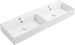 КЕРАМИЧЕСКАЯ РАКОВИНА 141 CМ SIMAS AGILE, GLOSSY WHITE (AG 141D)