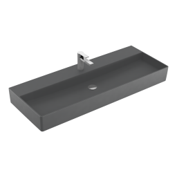 РАКОВИНА ПОДВЕСНАЯ 120Х47 VILLEROY&BOCH MEMENTO 2.0, GRAPHITE (4A22C2I4)