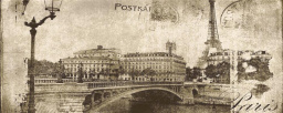 Фото плитки CERAMIKA KONSKIE POSTCARD BEIGE 1 INSERTO 20X50X0,9 из коллекции KONSKIE TREVISO 