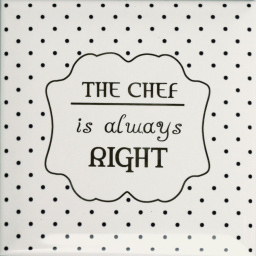 Фото плитки MONOPOLE LOVE COOK CHEF 15x15 из коллекции MONOPOLE LOVE COOK 