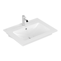 РАКОВИНА 65,5Х50 VILLEROY&BOCH VENTICELLO, WHITE ALPIN CERAMICPLUS (412465R1)