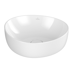 РАКОВИНА НАКЛАДНАЯ АССИМЕТРИЧНАЯ 40Х39,5 СМ VILLEROY&BOCH ANTAO, WHITE ALPIN (4A7240R1)