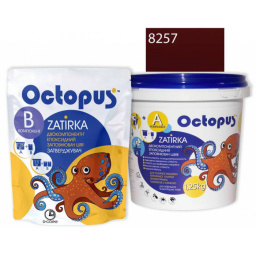 ЭПОКСИДНАЯ ЗАТИРКА OCTOPUS ZATIRKA 2-КОМП. ЦВЕТ КРАСНЫЙ 8257 1,25 КГ (8257-1)