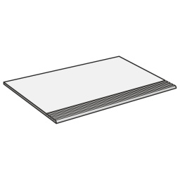 Фото плитки ATLAS CONCORD AIX BLANC GRADINO СТУПЕНЬ A0SR 37,5X75X0,9 из коллекции ATLAS CONCORDE AIX 