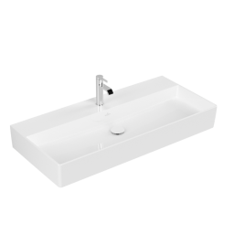 РАКОВИНА ПОДВЕСНАЯ 100Х47 VILLEROY&BOCH MEMENTO 2.0, WHITE ALPIN CERAMICPLUS (4A22A2R1)
