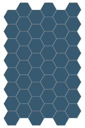 Фото плитки TERRATINTA MAGICA HEXA FLOOR AEGEAN BLUE MATT 140X160 из коллекции TERRATINTA MAGICA HEXA 