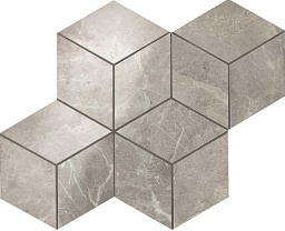 Фото плитки ATLAS CONCORDE MARVEL PRO GREY FLEURY MOS. ESAGONO LAPP 30X35 из коллекции ATLAS CONCORDE MARVEL PRO 