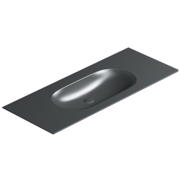 КЕРАМИЧЕСКАЯ РАКОВИНА 125Х50 СМ CATALANO HORIZON, NERO SATINATO (1125HZNS)