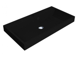 РАКОВИНА НАКЛАДНАЯ КАМЕННАЯ 80 СМ MIRAGGIO VARNA 800 MIRASTONE, ЧЕРНЫЙ (0000452)