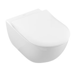 ПОДВЕСНОЙ БЕЗОБОДКОВЫЙ УНИТАЗ VILLEROY&BOCH SUBWAY 2.0, WHITE ALPIN CERAMICPLUS (5614R2R1)