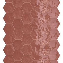 Фото плитки TERRATINTA MAGICA HEXA WALL CHERRY PIE GLOSSY 15X17,3 из коллекции TERRATINTA MAGICA HEXA 