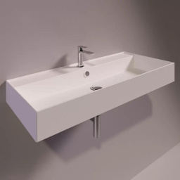 КЕРАМИЧЕСКАЯ РАКОВИНА 101 CМ SIMAS AGILE, MATTE WHITE (AG 101)