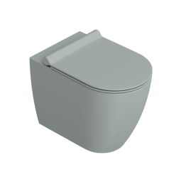 НАПОЛЬНЫЙ БЕЗОБОДКОВЫЙ УНИТАЗ CATALANO SFERA 54 NEW FLUSH, ACQUA SATINATO (05 1455 0028)