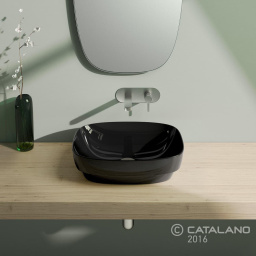 КЕРАМИЧЕСКАЯ РАКОВИНА 50 СМ CATALANO GREEN LUX, ЧЕРНАЯ (150AGRLXNE)