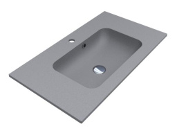КЕРАМИЧЕСКАЯ ВСТРАИВАЕМАЯ РАКОВИНА 80 СМ MIRAGGIO DELLA 800 MIRASTONE, СЕРЫЙ (0000943)