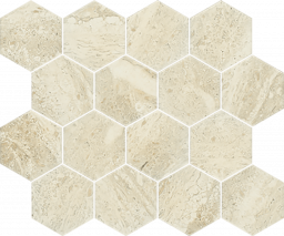 Фото плитки PARADYZ CLASSICA SUNLIGHT STONE BEIGE MOZAIKA PRASOWANA HEXAGON 22x25.5 из коллекции PARADYZ CLASSICA SUNLIGHT 