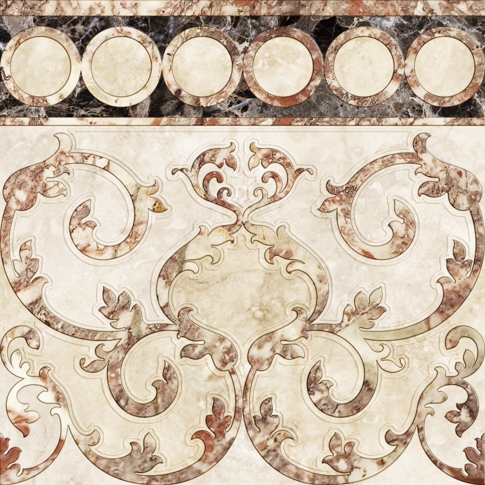 Фото плитки SALONI CENEFA CASCAIS BEIGE YA9610-161 60x60 из коллекции SALONI PALACIO 