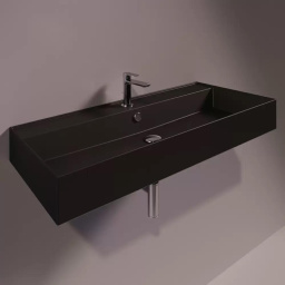 КЕРАМИЧЕСКАЯ РАКОВИНА 101 CМ SIMAS AGILE, MATTE BLACK (AG 101)