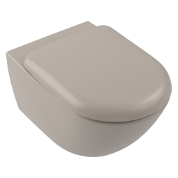 ПОДВЕСНОЙ БЕЗОБОДКОВЫЙ УНИТАЗ VILLEROY&BOCH ANTAO СО СМЫВОМ TWISTFLUSH, ALMOND (4674T0AM)